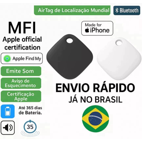 Rastreador AirTag Smart Tag MFI Localizador GPS Ma