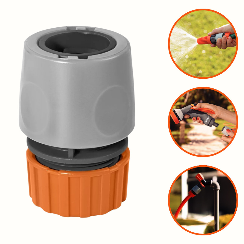 Engate Rápido para Mangueira 1/2 Tramontina 78506000 Cor Laranja