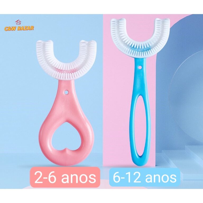 Escova De Dente Infantil Bebê Em Forma de U 360 G