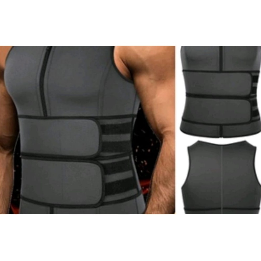 Regata Masculina Queima Gorduras Barriga Camiseta Cinta Lombar Reforçada Abdominal Para Costas