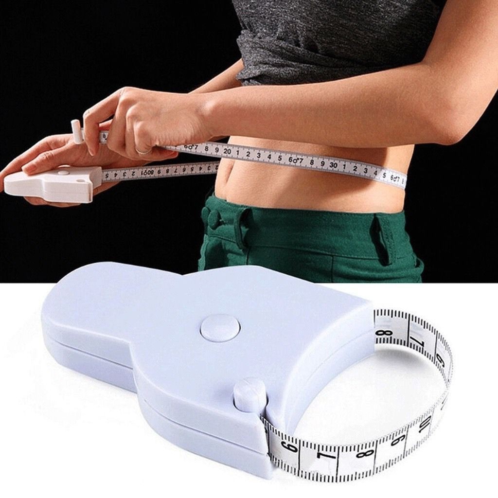 Fita Métrica De Medição Corporal 150cm Retrátil E Portátil Circulo Automática Para Academias Fitness