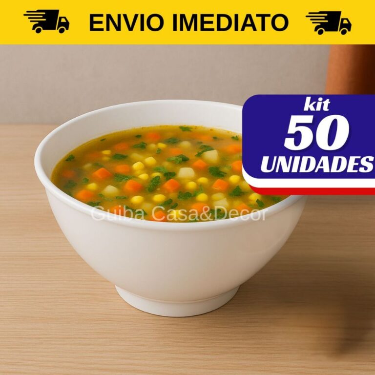 Kit 50 Cumbuca para Caldo Feijoada Tigela Pote Aç