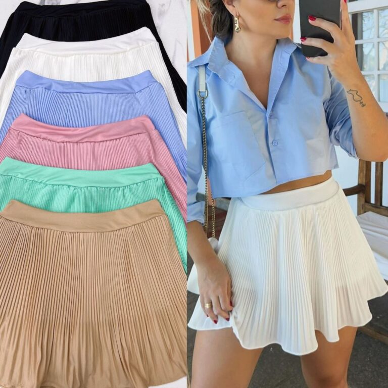 SHORT E SAIA MODA BLOGUEIRA NOVA TENDÊNCIA VERÃO
