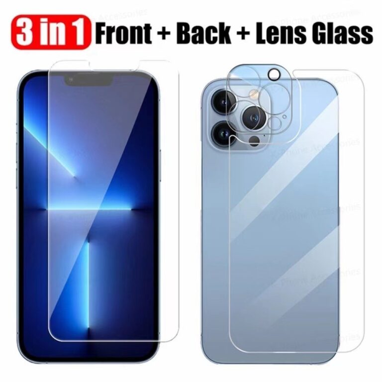 Kit iPhone Pelicula de vidro 3D + Película Câmer