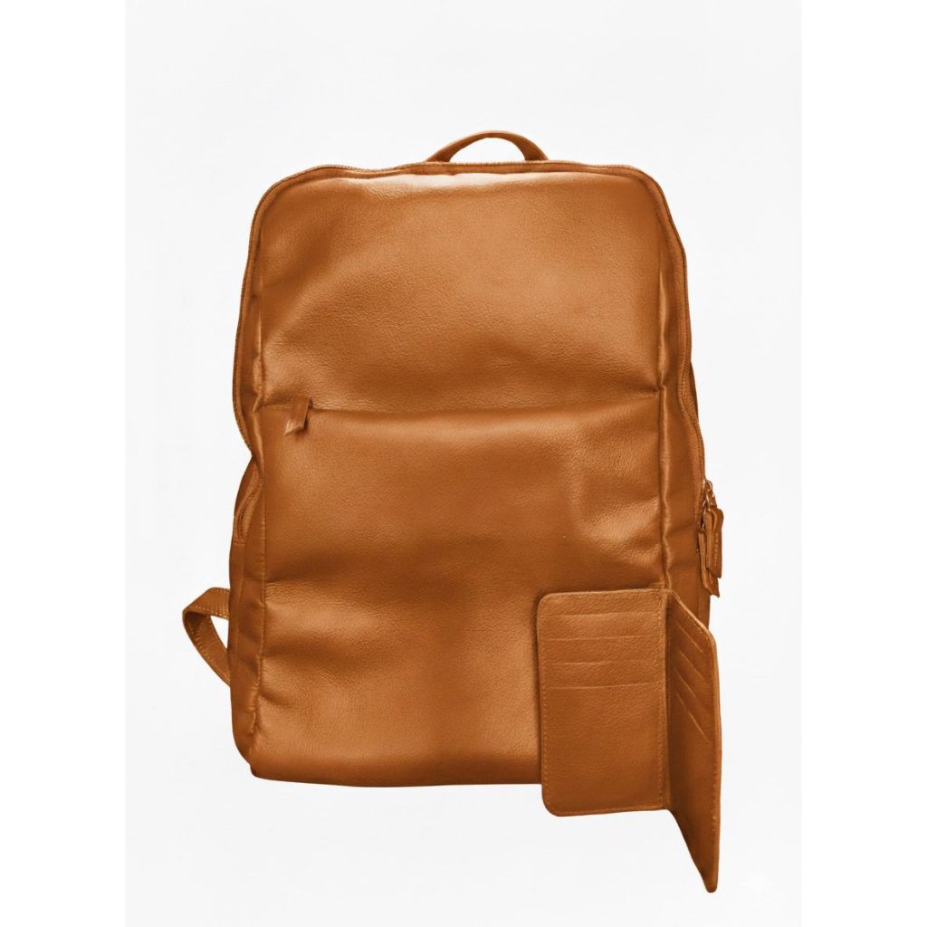 Mochila em Couro Legítimo para notebook 15,6, executiva, faculdade, trabalho ou escola.