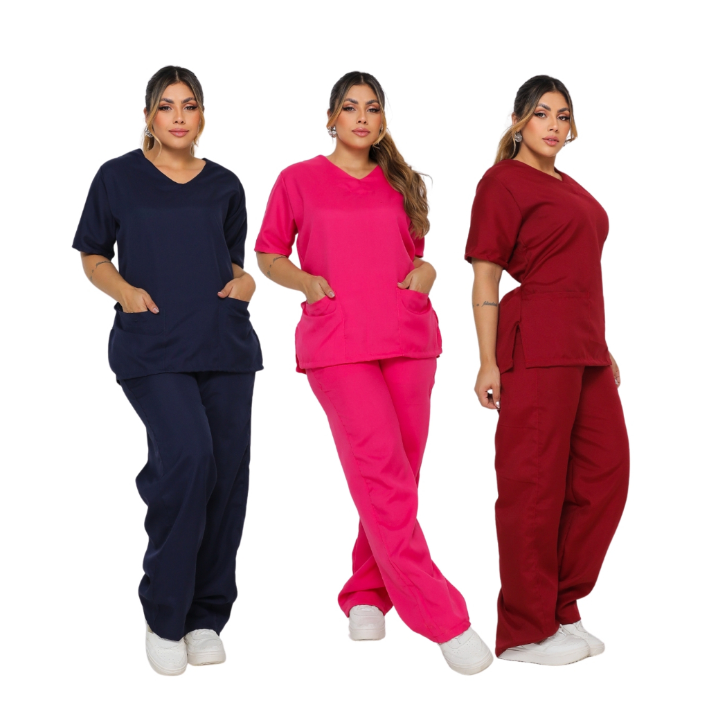 Conjunto Pijama Hospitalar Scrub Cirúrgico Feminino ENVIO IMEDIATO