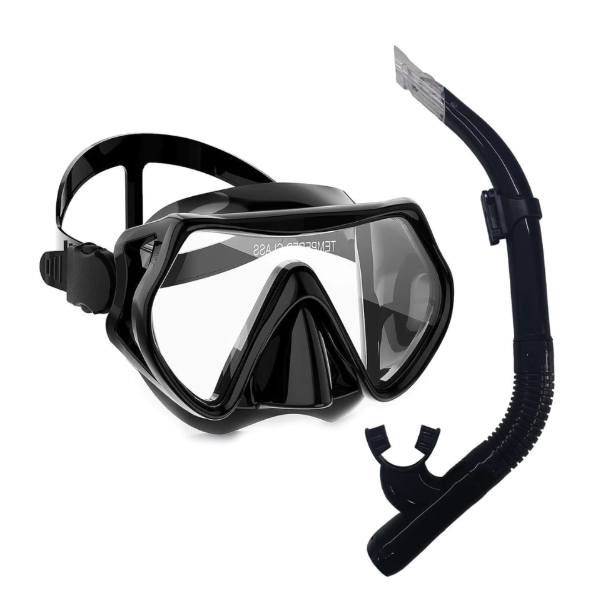 Kit mergulho Profissional Máscara Snorkel Óculos