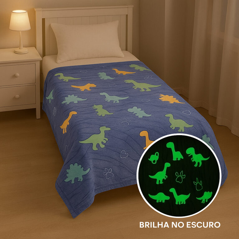 Cobertor Manta Brilha no Escuro 2,00×1,50 m
