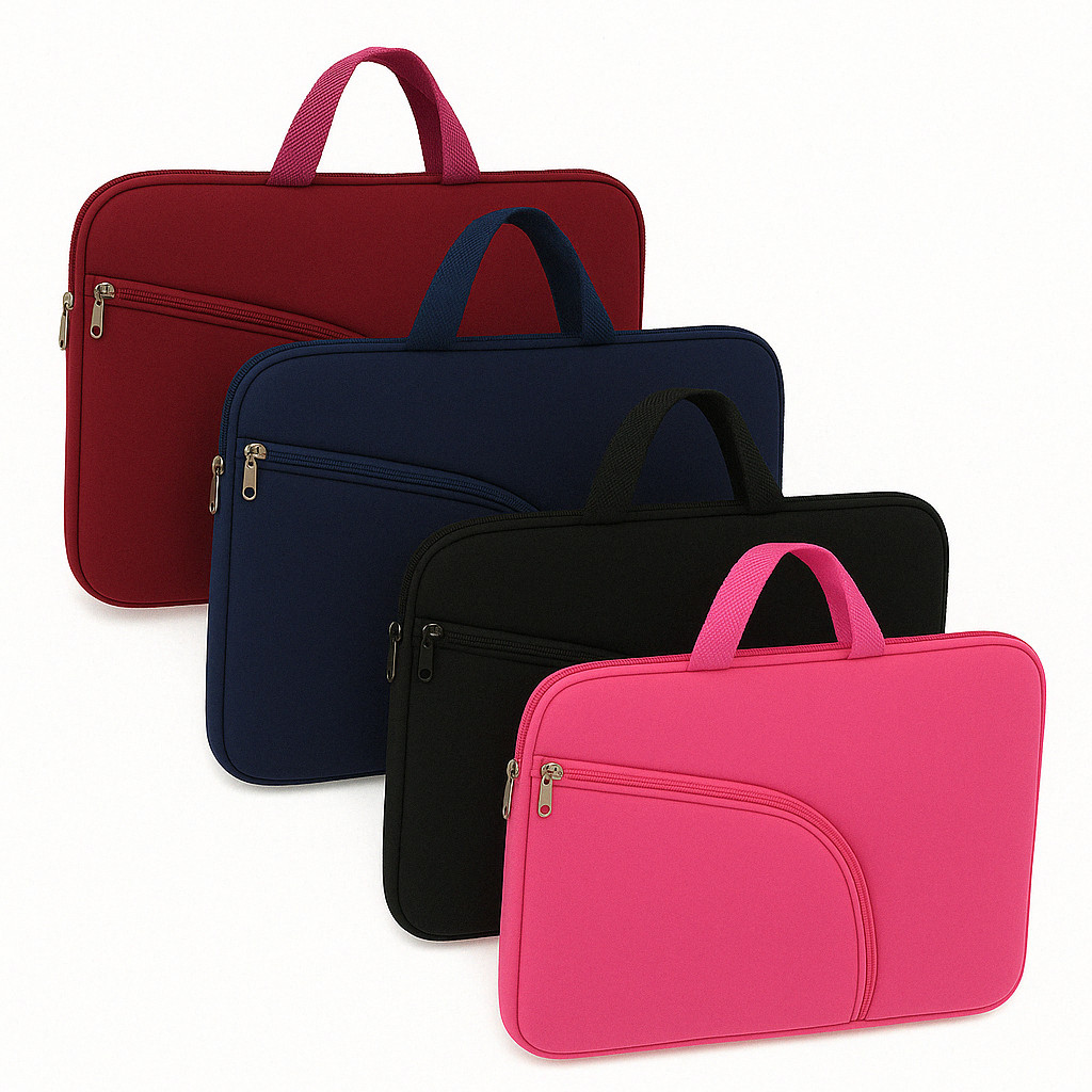 Capa para Notebook Pasta de 13 / 14 / 15 / 15,6 / 17  Polegadas com Bolso Externo na Case