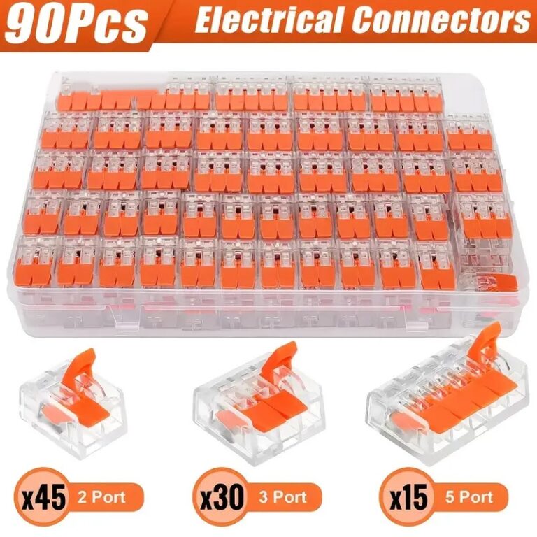 kit 90 Peças Conector Compacto Elétrico Emenda E