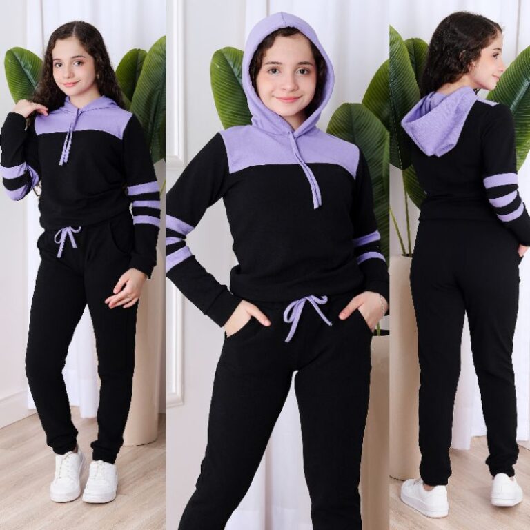 Conjunto moletom infantil e juvenil com capuz (4 a