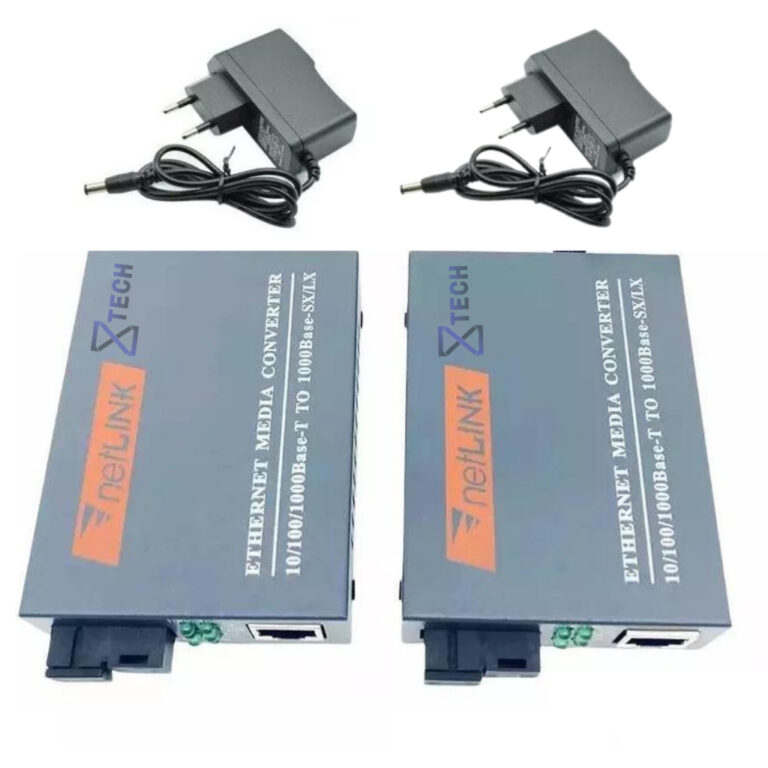 Conversores Mídia Gigabit 1000 Mb (par A + B) Fib