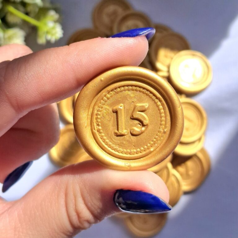 Lacre de Cera Convite  Modelo 15 anos