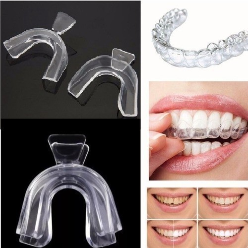 Kit 4 Placas Protetor Bruxismo Moldeira de Silicon