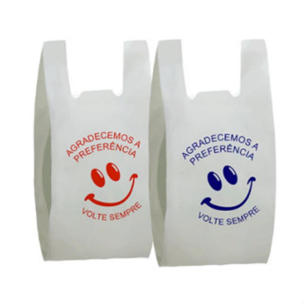 Sacola Branca Volte Sempre 30×40 Com 100 Unidades