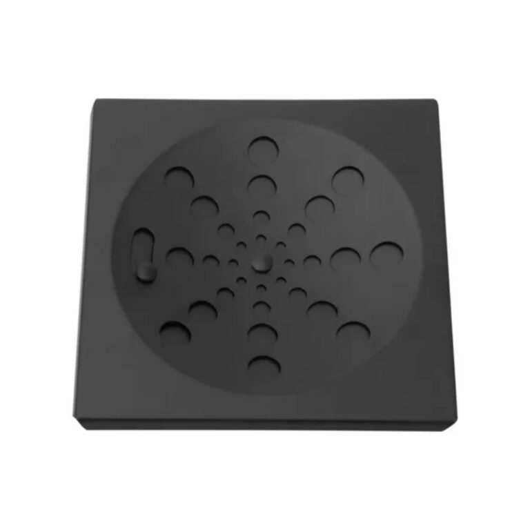 Ralo Grelha Inox Preto Black Banheiro Quadrado 15&