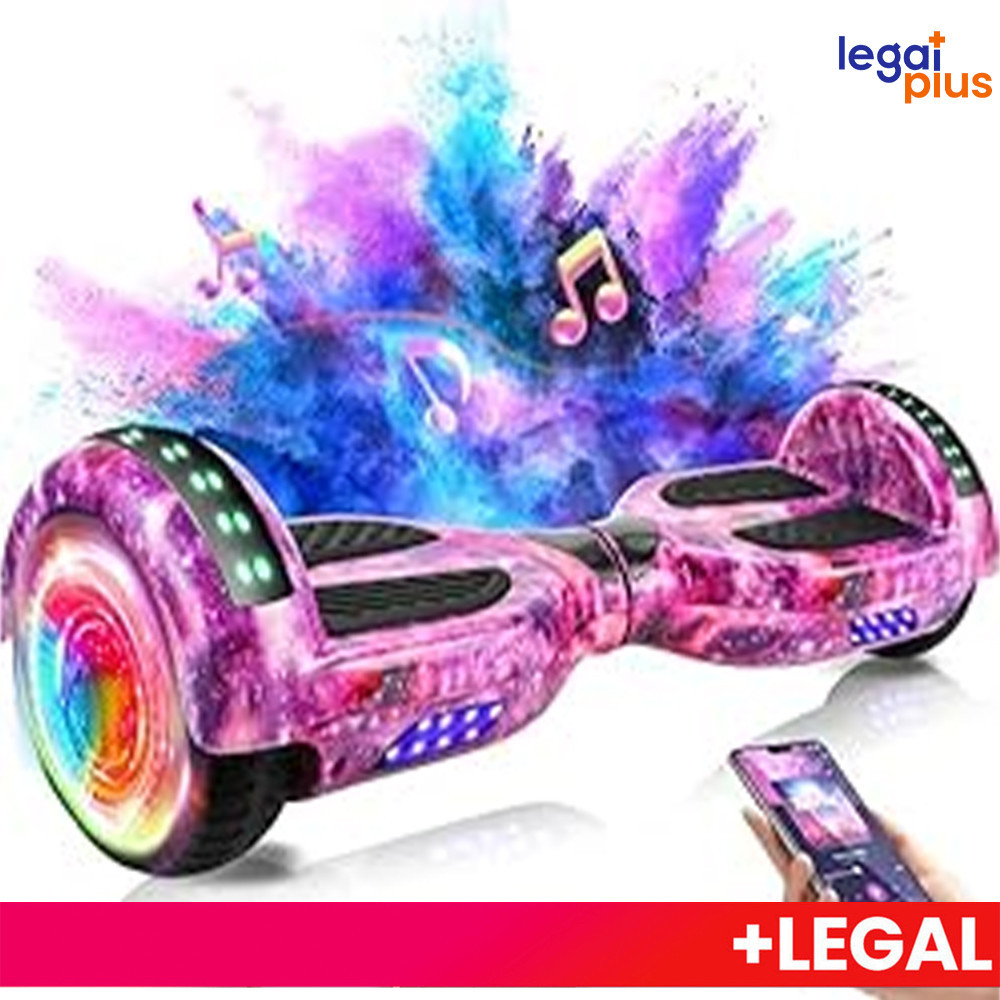 Hoverboard Infantil 6.5 – Skate Elétrico com LED Bluetooth e Bateria Potente para Crianças Seguras