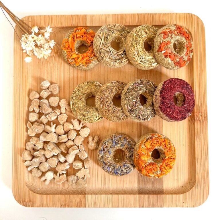 10 Rosquinhas de Feno – Petisco para coelhos