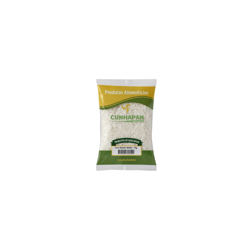 Coco Ralado Médio 1kg – Cunhapan