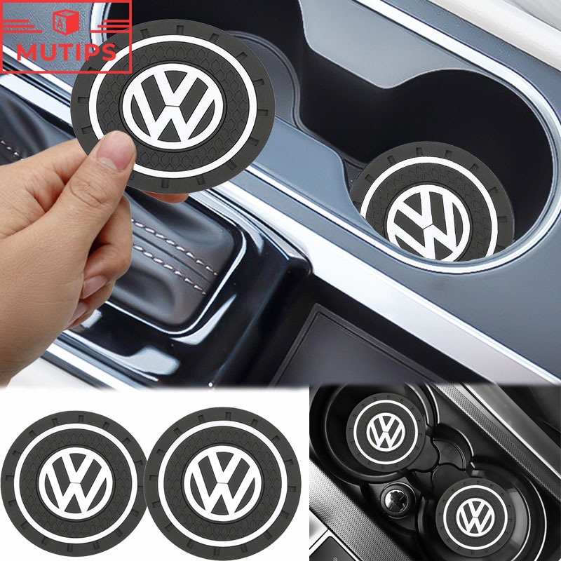 Volkswagen Car Water Coaster Cup Porta Garrafas De Borracha Macia Anti-Derrapante Tapete Para VW Pol