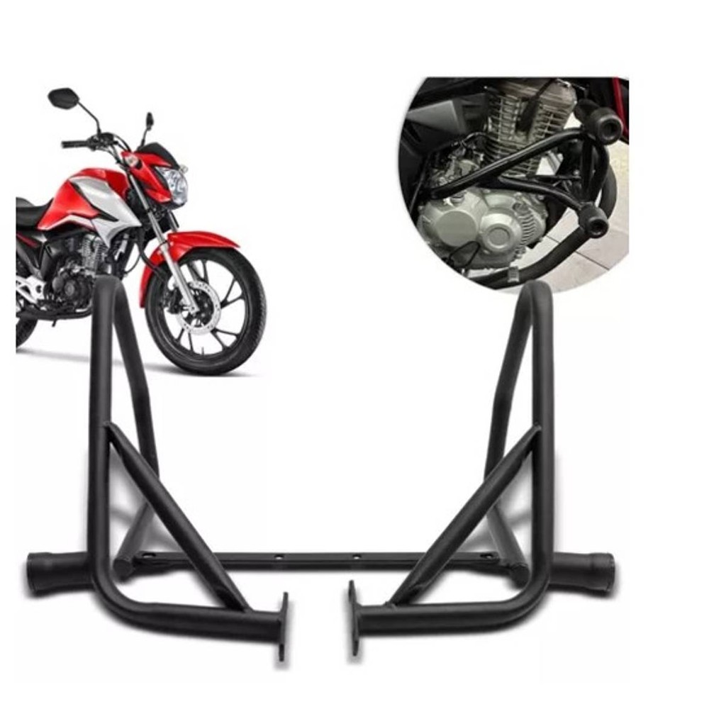 PROTETOR CARENAGEM MOTOR CG TITAN 160 PRETO