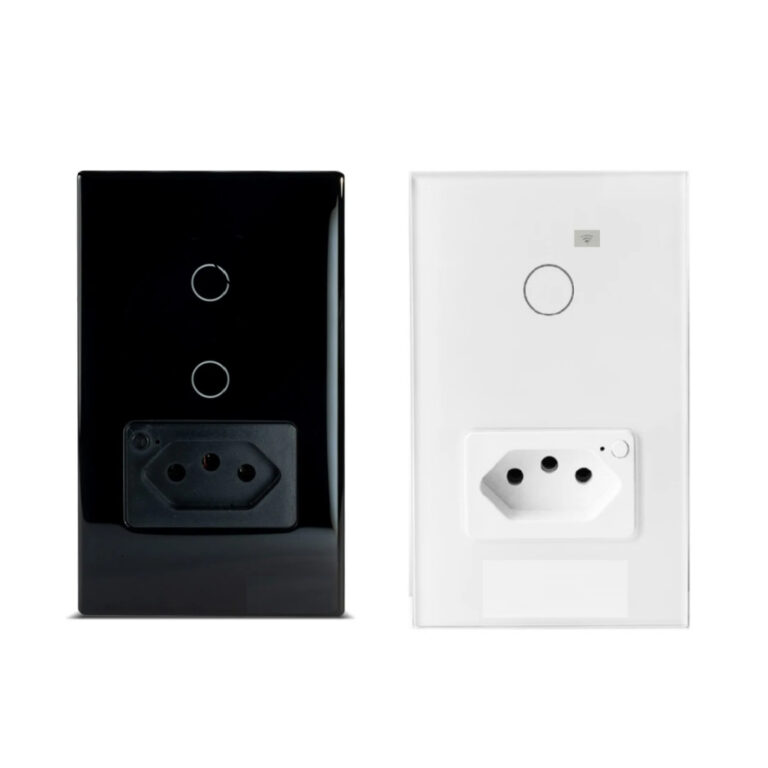 Interruptor Inteligente 1 2 Botão + Tomada Wifi S