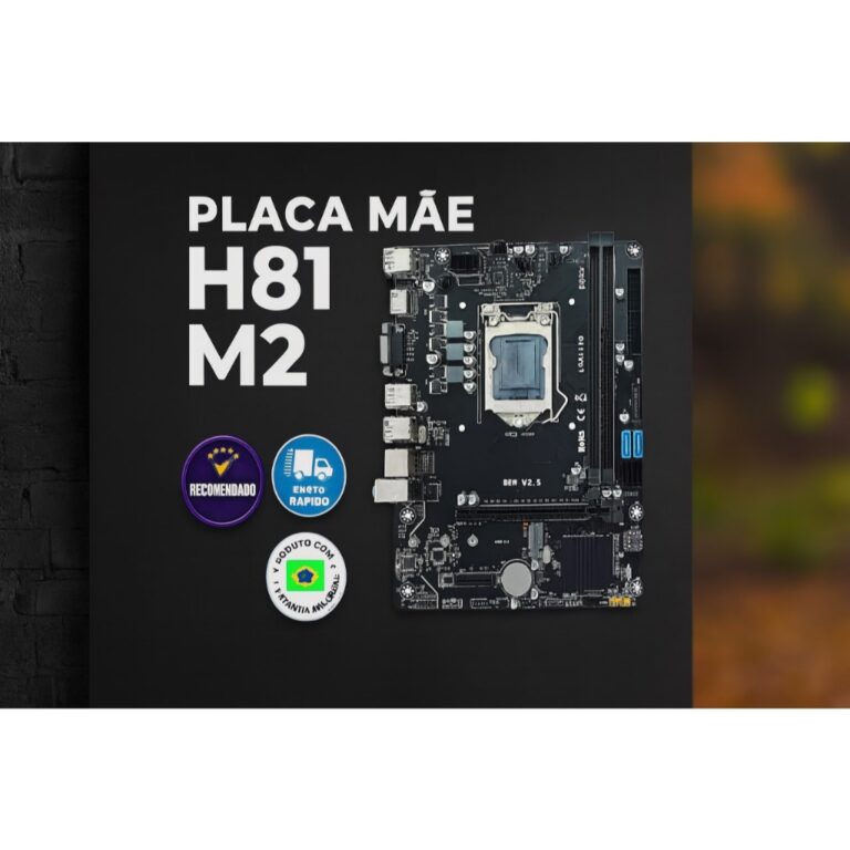 Placa Mãe H81 LGA 1150 DDR3 Suporte M.2 SSD HDMI 