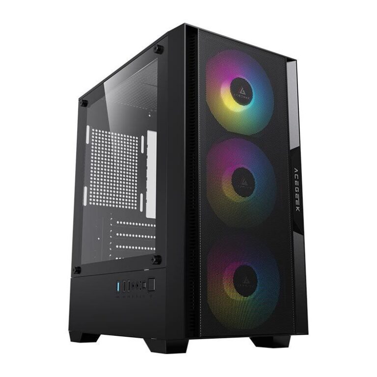 Gabinete Gamer Acegeek Stratus Mesh, Rainbow, Mid-