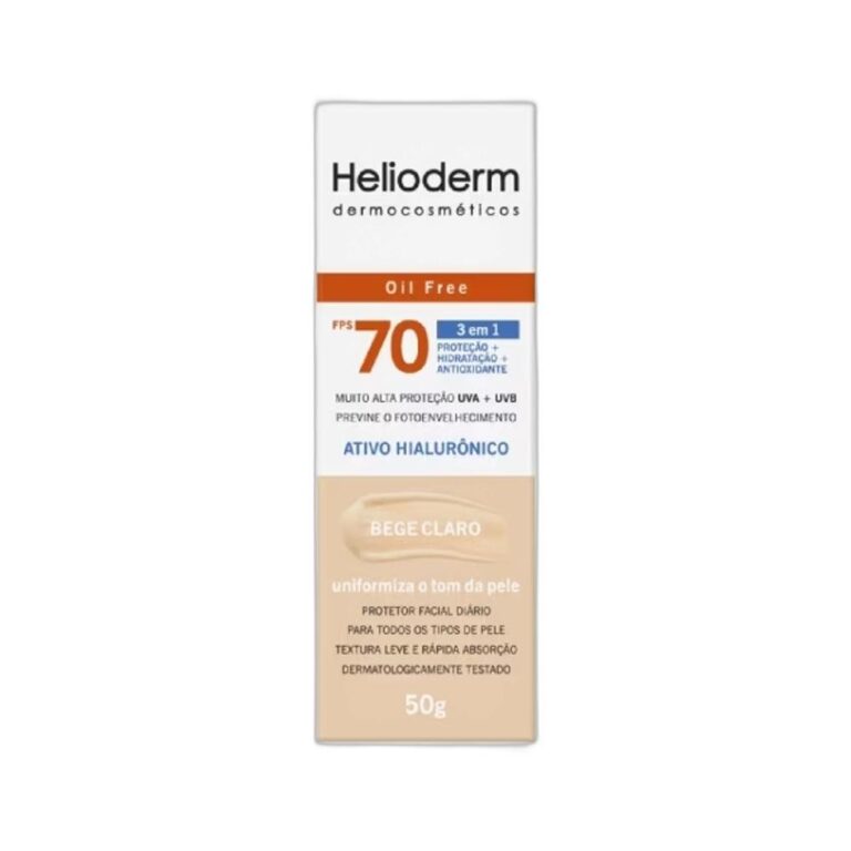 Protetor Solar Helioderm Facial Fps70 Oil Free 50g