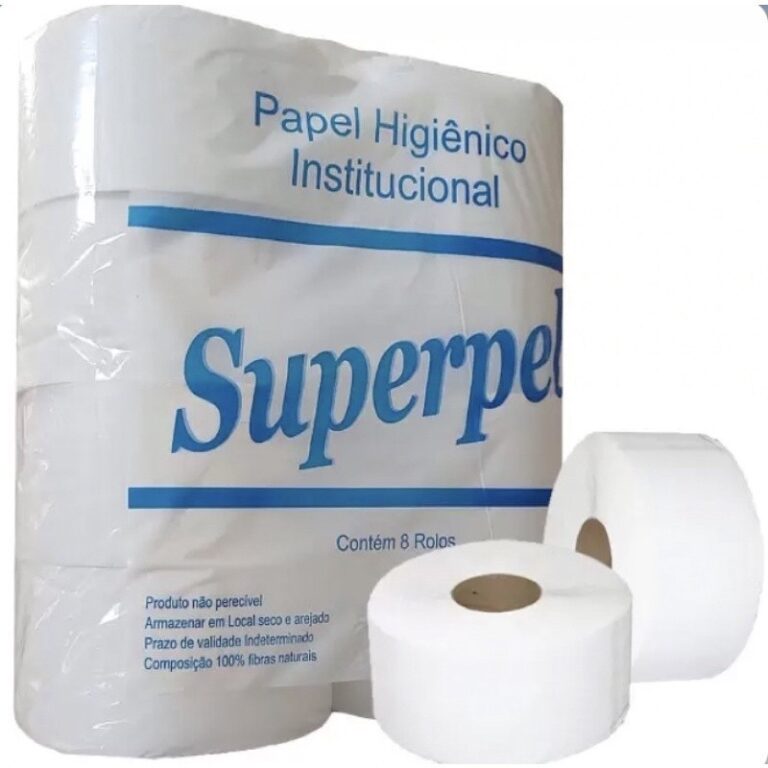 Papel Higiênico Grande Rolão Institucional 8 Rol