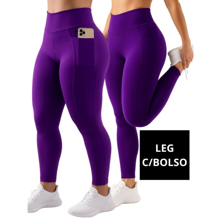 Calça Legging Feminina com Bolso Lateral Zero Tra