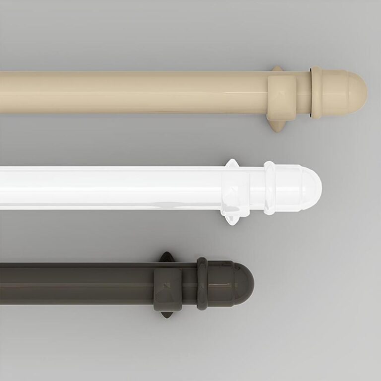 Kit com 3 Varões de Madeira Para Cortina Simples 