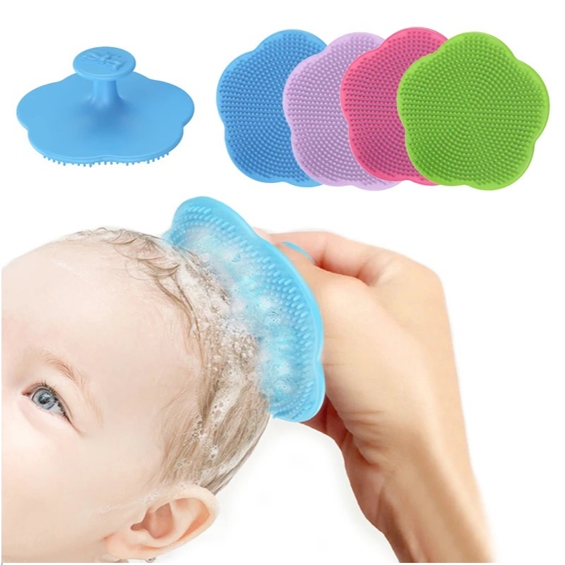 Escova De Massagem E Banho Em Silicone Para Bebê Macio  Promoção