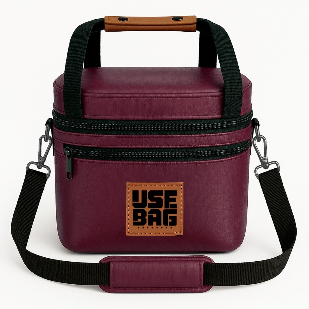 Bolsa Térmica Luxo Impermeável Emborrachada Academia Viagem Necessaire Lancheira Marmiteira Fitness