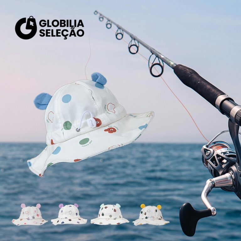 Chapéu De Pescador Infantil De Urso Pequeno Fofo 