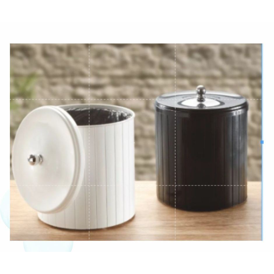 Cesto de Lixo Clean 5 Litros com Tampa Higiênica e Anel Interno  Elegância e Praticidade