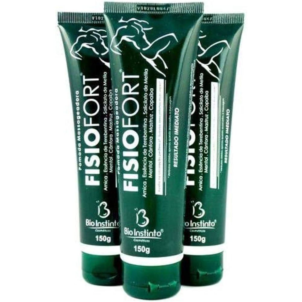 Pomada Fisiofort 150g Bio Instinto –  Kit 3 unidades