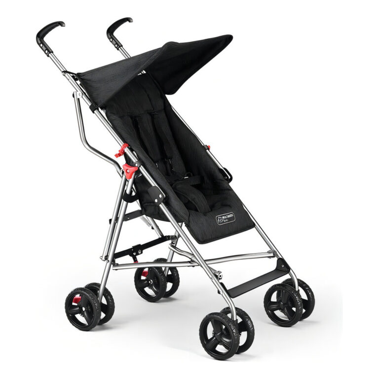 Carrinho Estilo Guarda Chuva Multikids Baby Preto 