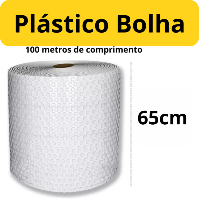 Bobina Plástico Bolha 65cm X 100 metros E-Commerc