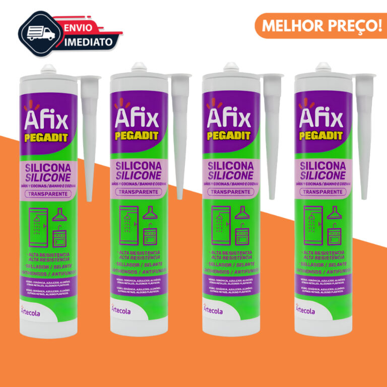 Silicone Acético Incolor Afix Uso Geral Tubo 200m