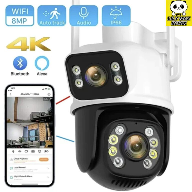 Câmera Externa Ip a Prova Dágua Wifi Dupla 2 Em 