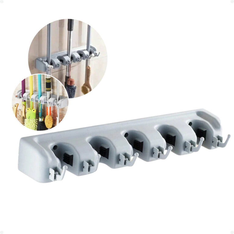 Suporte Pendurar Vassoura Rodo Organizador Multius