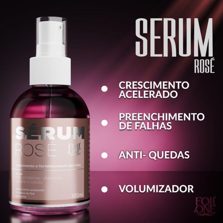 Serum Rosé Crescimento Capilar Crescer Cabelo Rap