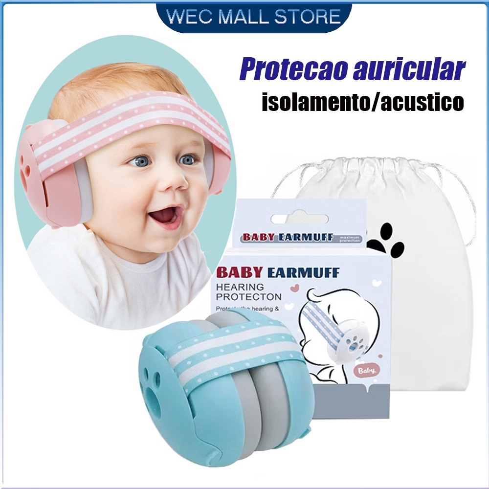 Protetor Abafador Ruído Auditivo Infantil Bebê Autismo