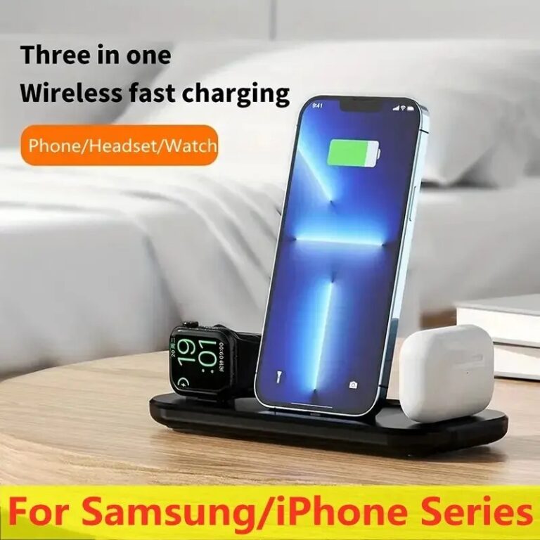Carregador Por Indução 3 em 1 Carrgador iPhone I