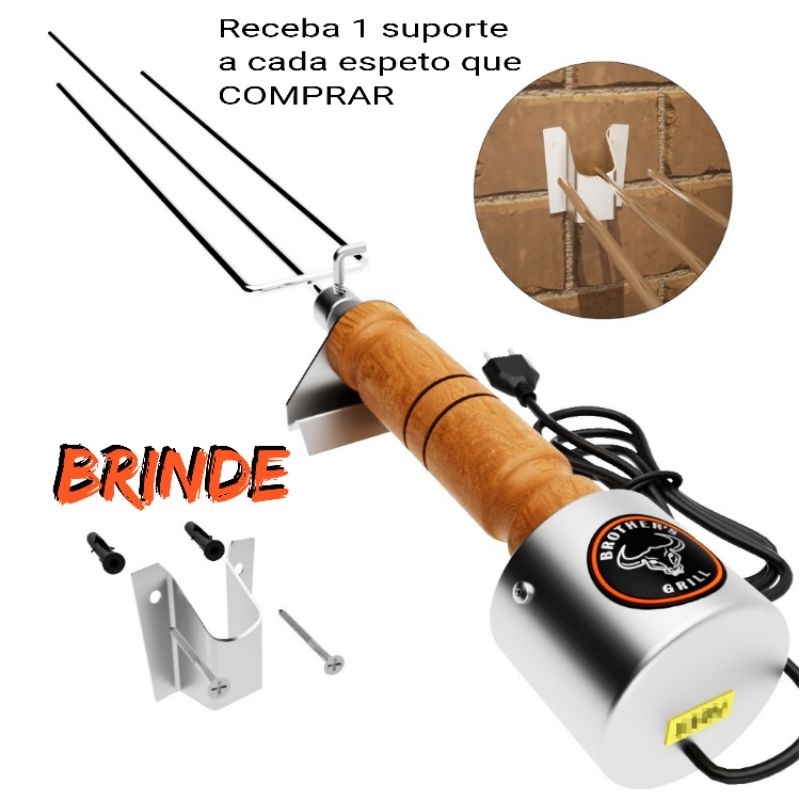 Espeto Giratório Elétrico Flex Churrasco Brothers Grill ®