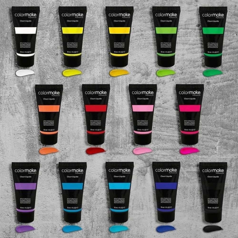 Clown Liquido 30 Ml Maquiagem Artística Pró Escolha Sua Cor