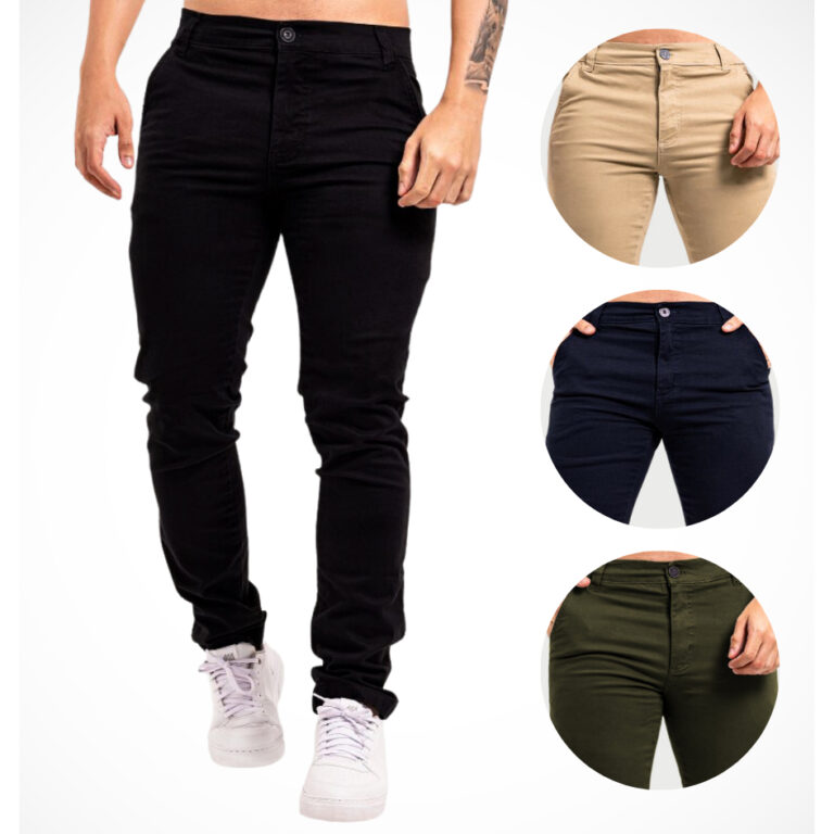 Calça Masculina Esporte Fino Estilo Social –