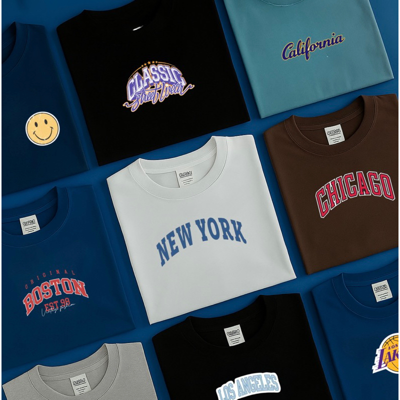 kit 5 Camisetas Juvenil Menino – Peças alta qualidade de Roupas – Promoção- Cores e estampas variada