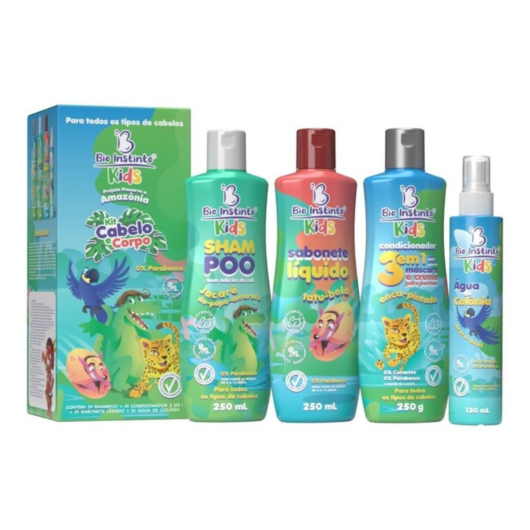 Kit Cabelo e Corpo Kids  Bio Instinto